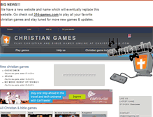 Tablet Screenshot of christgaming.com